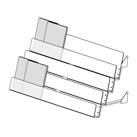 Stufeneinsatz für Zeitschriften
